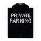 Signmission Designer Series Private Parking, Black & Silver Heavy-Gauge Aluminum Sign, 24" x 18", BS-1824-23258 A-DES-BS-1824-23258 - alternate 1